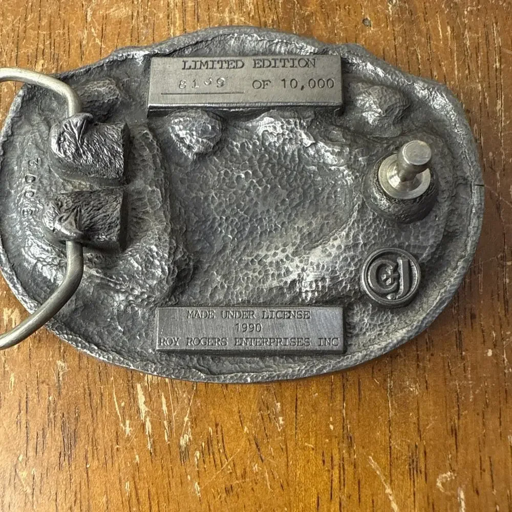 Roy Rogers 50th Anniversary King Of The Cowboys Belt Buckle Limited Edition 8139